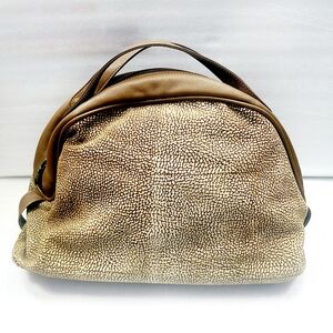Borbonese Leather Satchel Bag